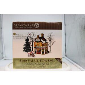 Dept 56 New England Village - Wheaton Christmas Bakery, Set of 5